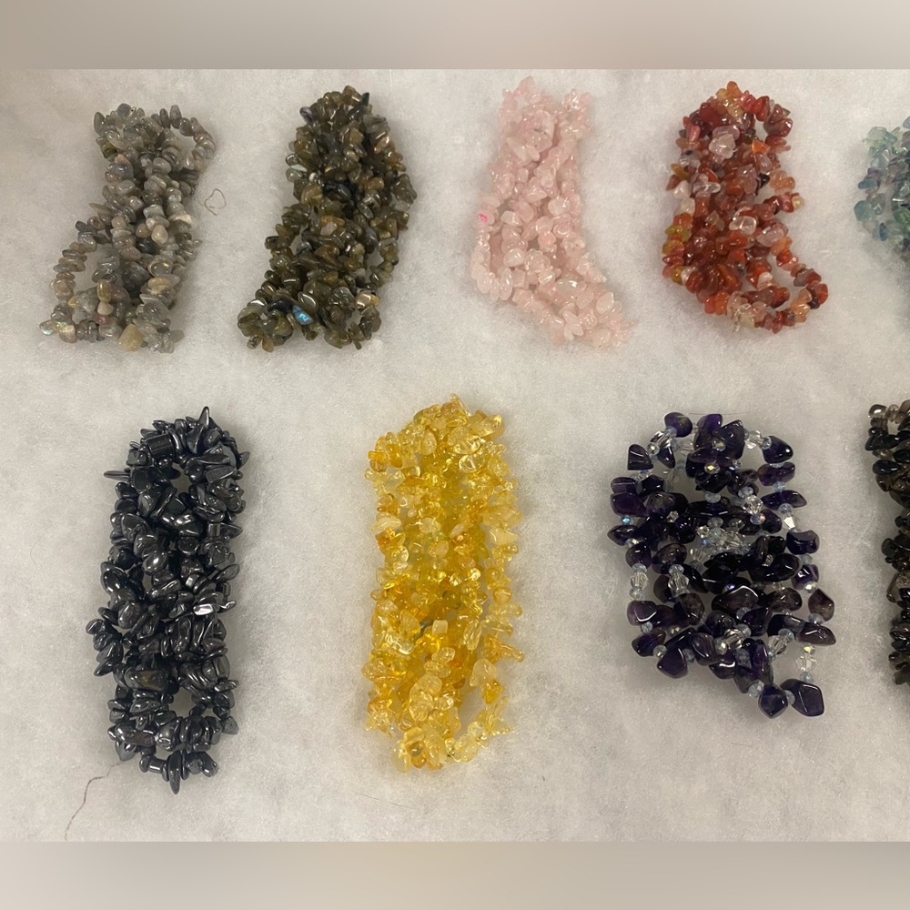 Assorted Gemstone Bead Necklaces - Set of 15 - Picture 5 of 8